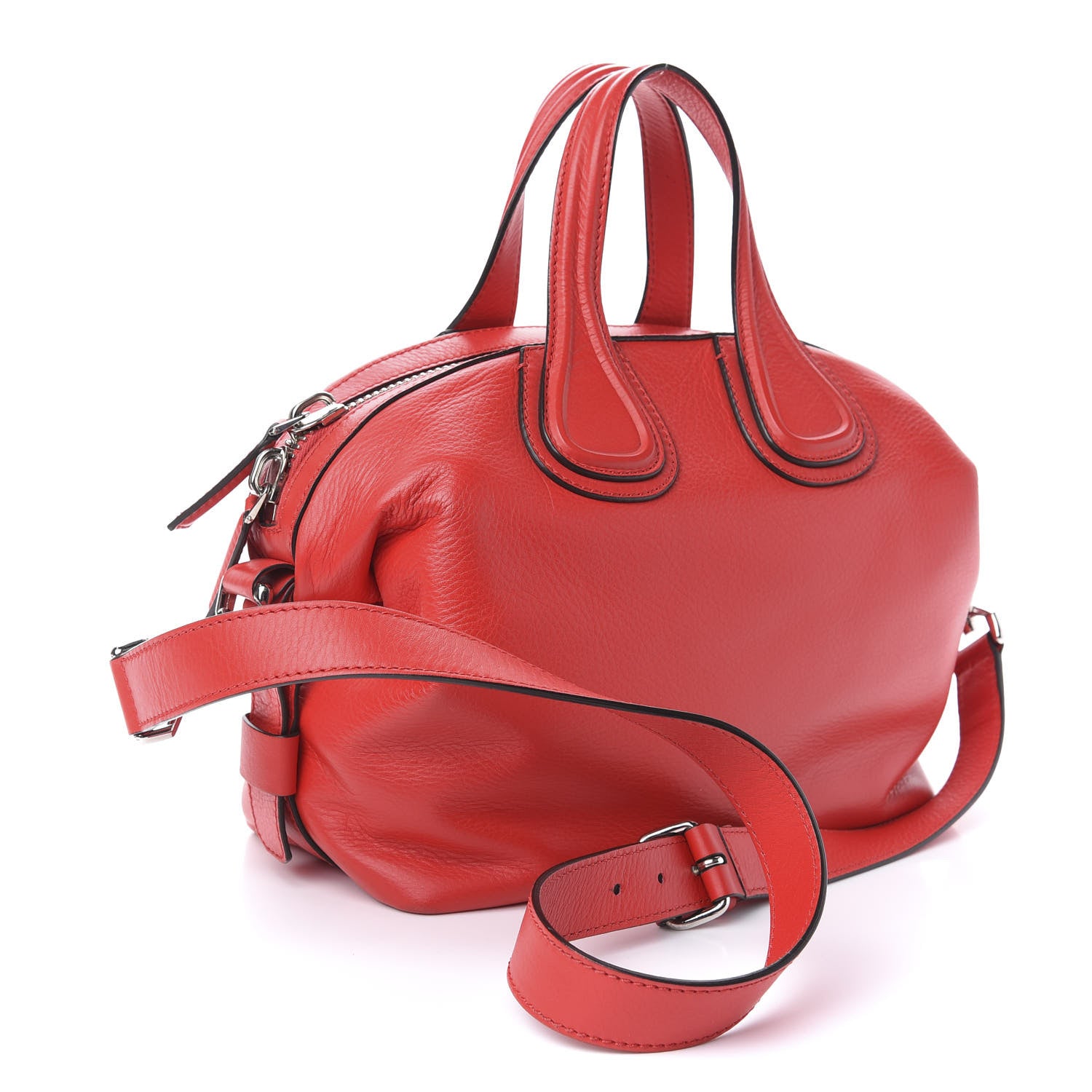 Givenchy Pebbled Calfskin Small Nightingale Red 4 of 12