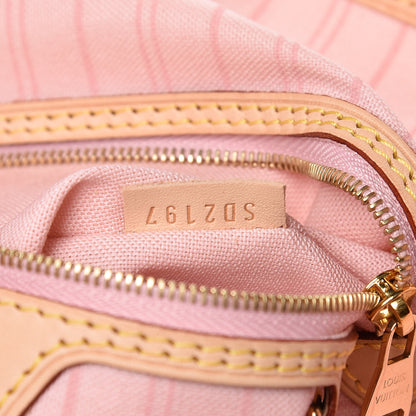 Louis Vuitton Damier Azur Delightful MM Rose Ballerine 8 of 11