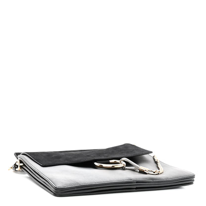 Chloe Suede Calfskin Medium Faye Shoulder Bag Black 4 of 9