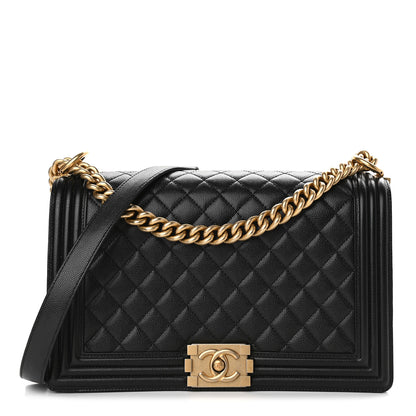 Chanel Caviar Quilted New Medium Boy Flap Black 1 of 10