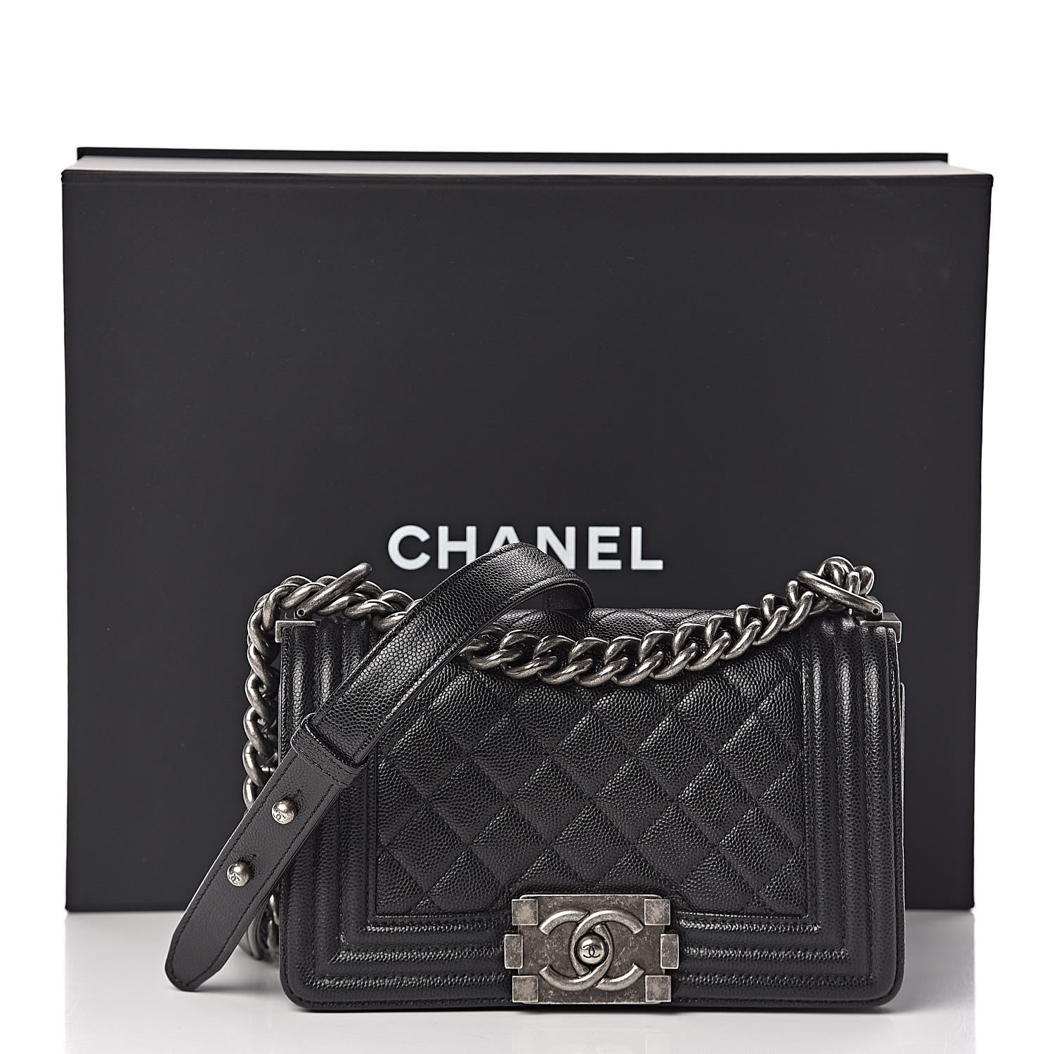 Chanel Caviar Quilted Small Boy Flap Black 11 of 11