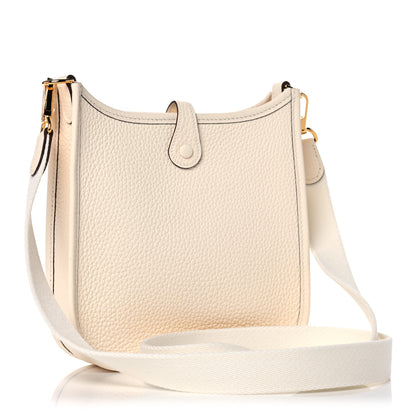 Hermes Taurillon Clemence Amazone Evelyne TPM Nata Craie 3 of 11