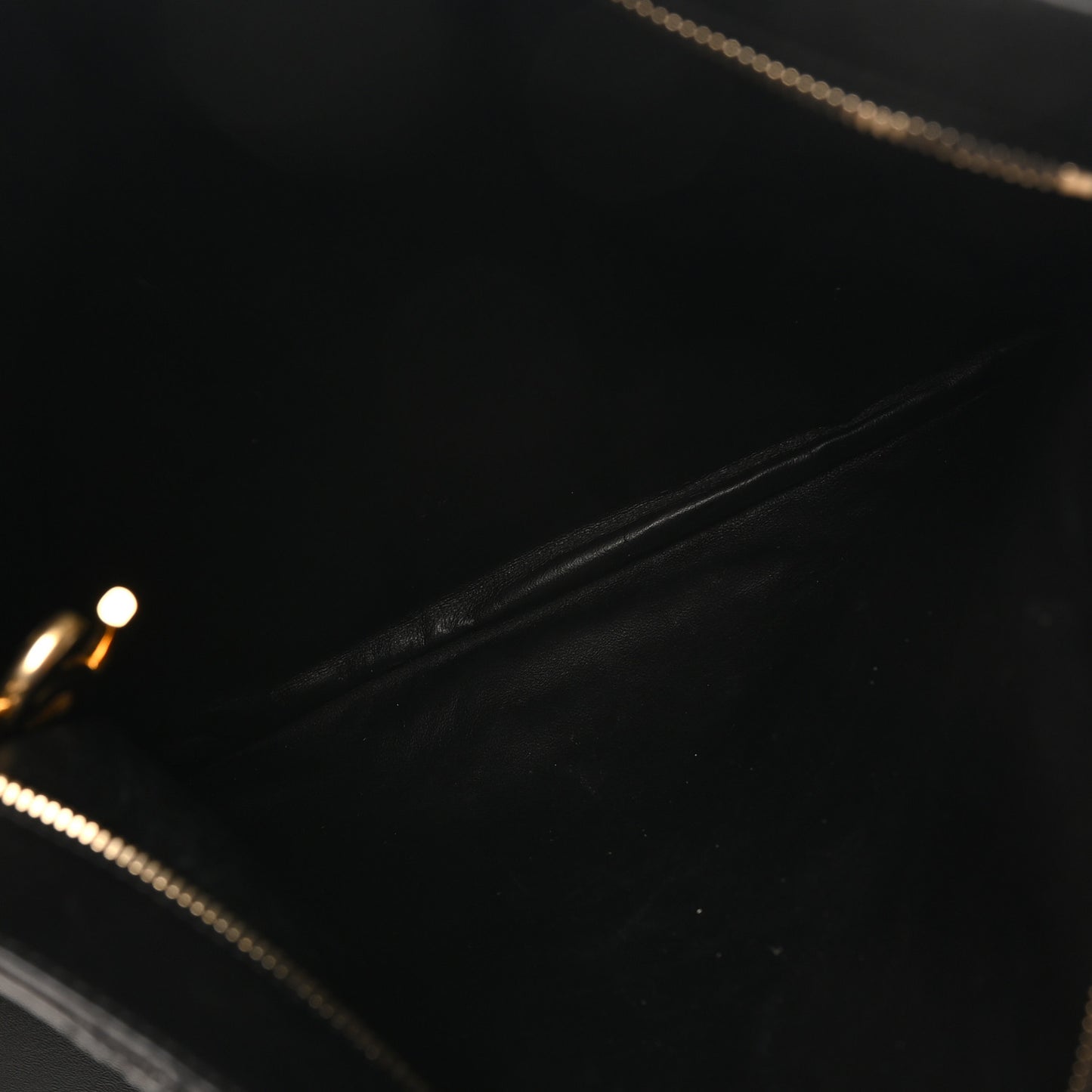 Calfskin Stitched Thin City Clutch Black