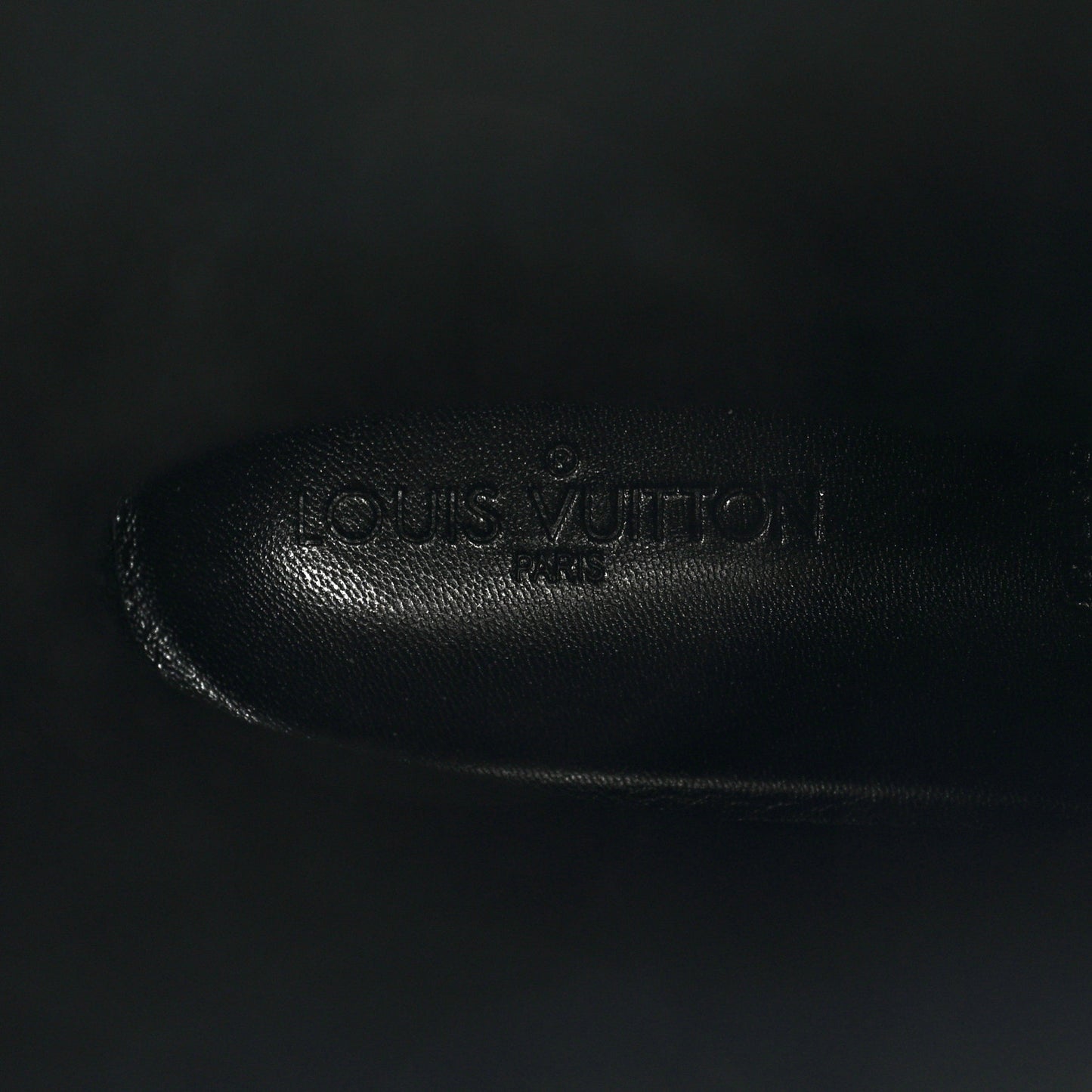 Rubber Embossed Monogram Splash Rain Boots 40 Black