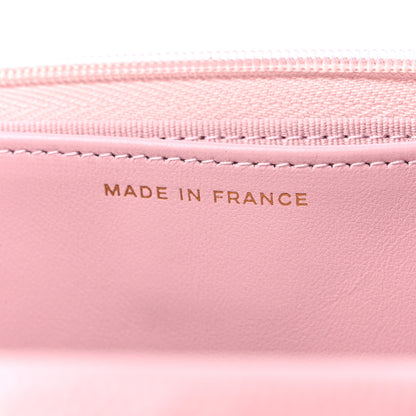 Chanel Caviar Quilted Wallet on Chain WOC Light Pink 7 of 11