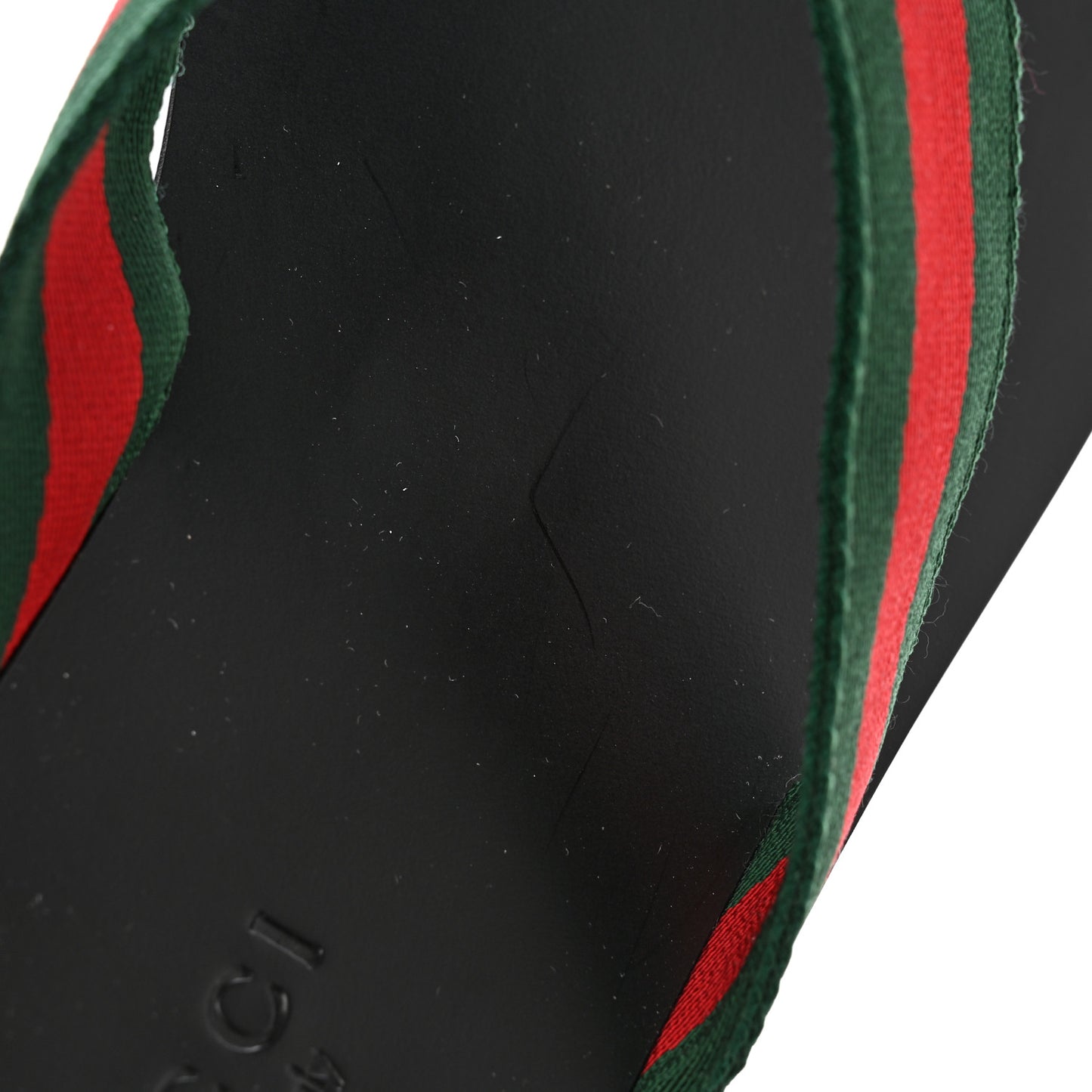 Nylon Calfskin Web Mens Thong Sandals 8 Green Red Black