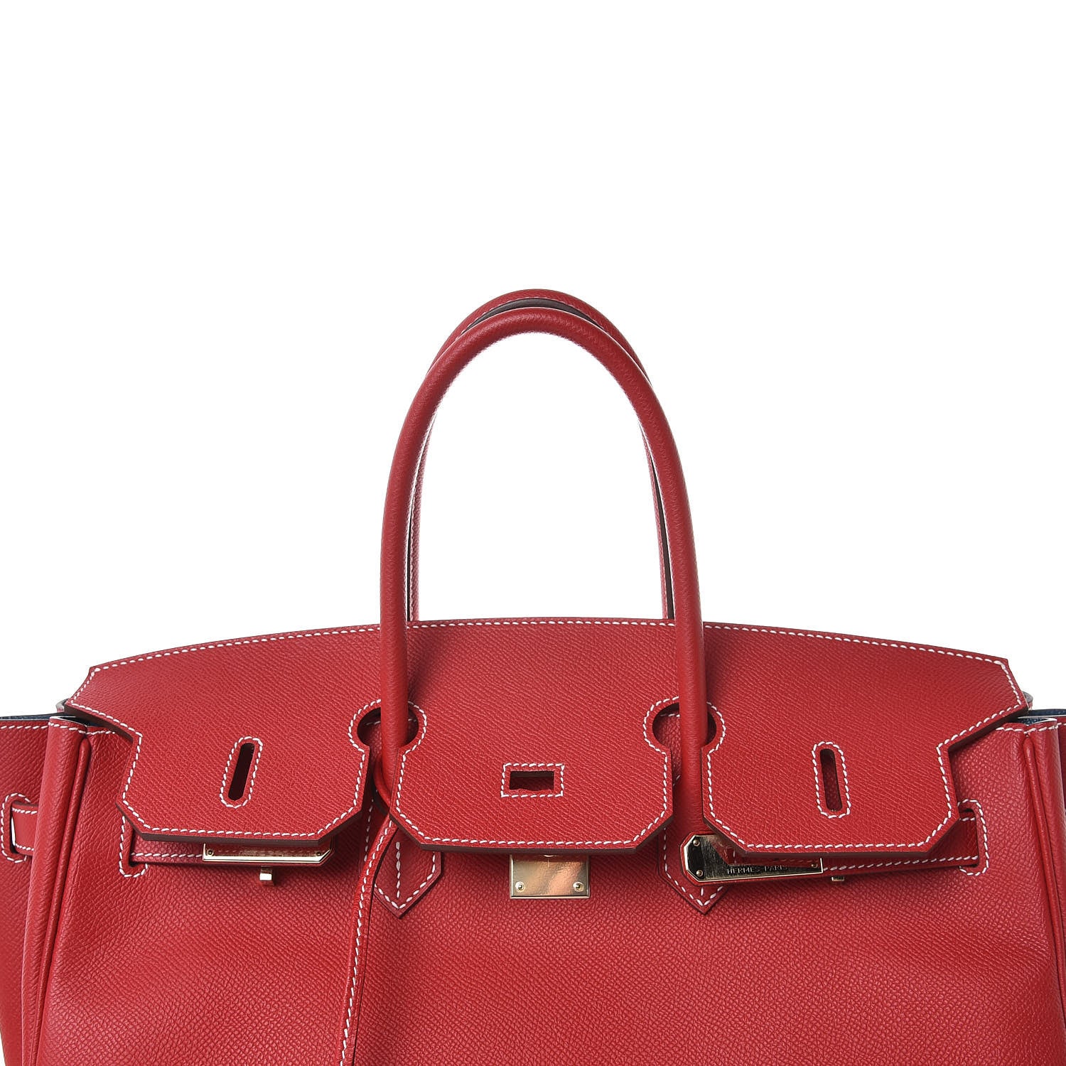 Hermes Epsom Candy Birkin 35 Rouge Casaque Bleu Thalassa 28 of 39