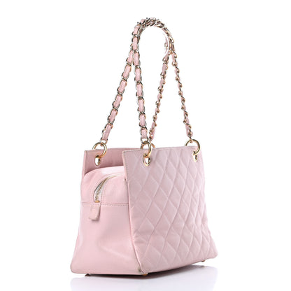 Chanel Caviar Quilted Petit Timeless Shopping Tote PTT Pink 3 of 19