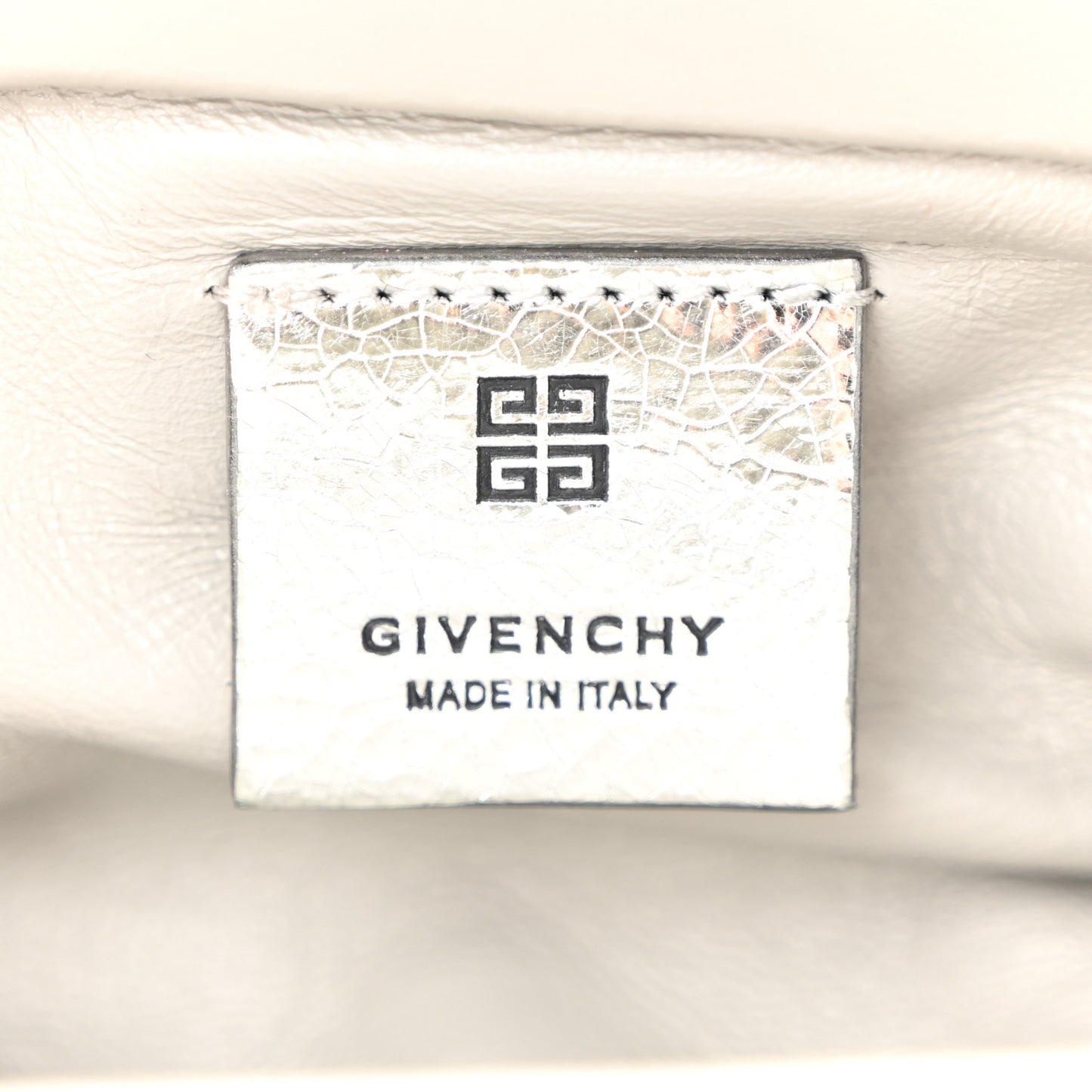 Metallic Calfskin Kenny Mini Shoulder Bag Silver