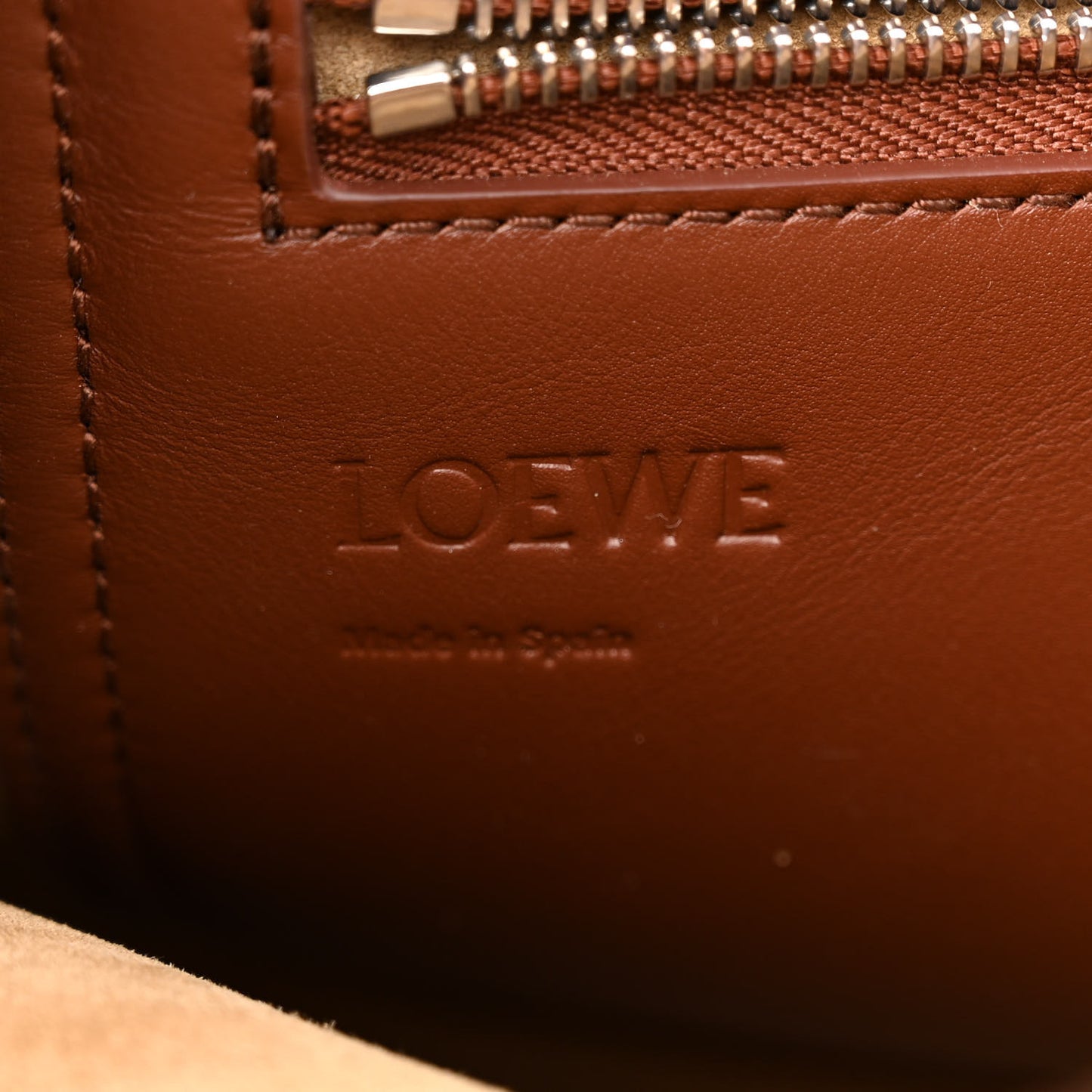 Shiny Supple Calfskin Flamenco Satchel Brownie