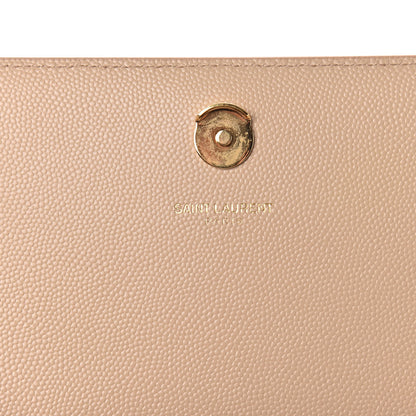 Saint Laurent Grain De Poudre Medium Monogram Kate Satchel Nude Powder 9 of 10