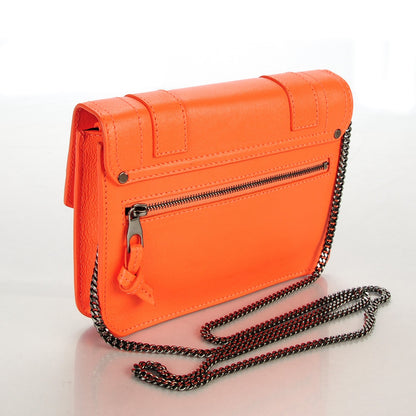 Proenza Schouler Lambskin Large PS1 Chain Wallet Grapefruit 3 of 7