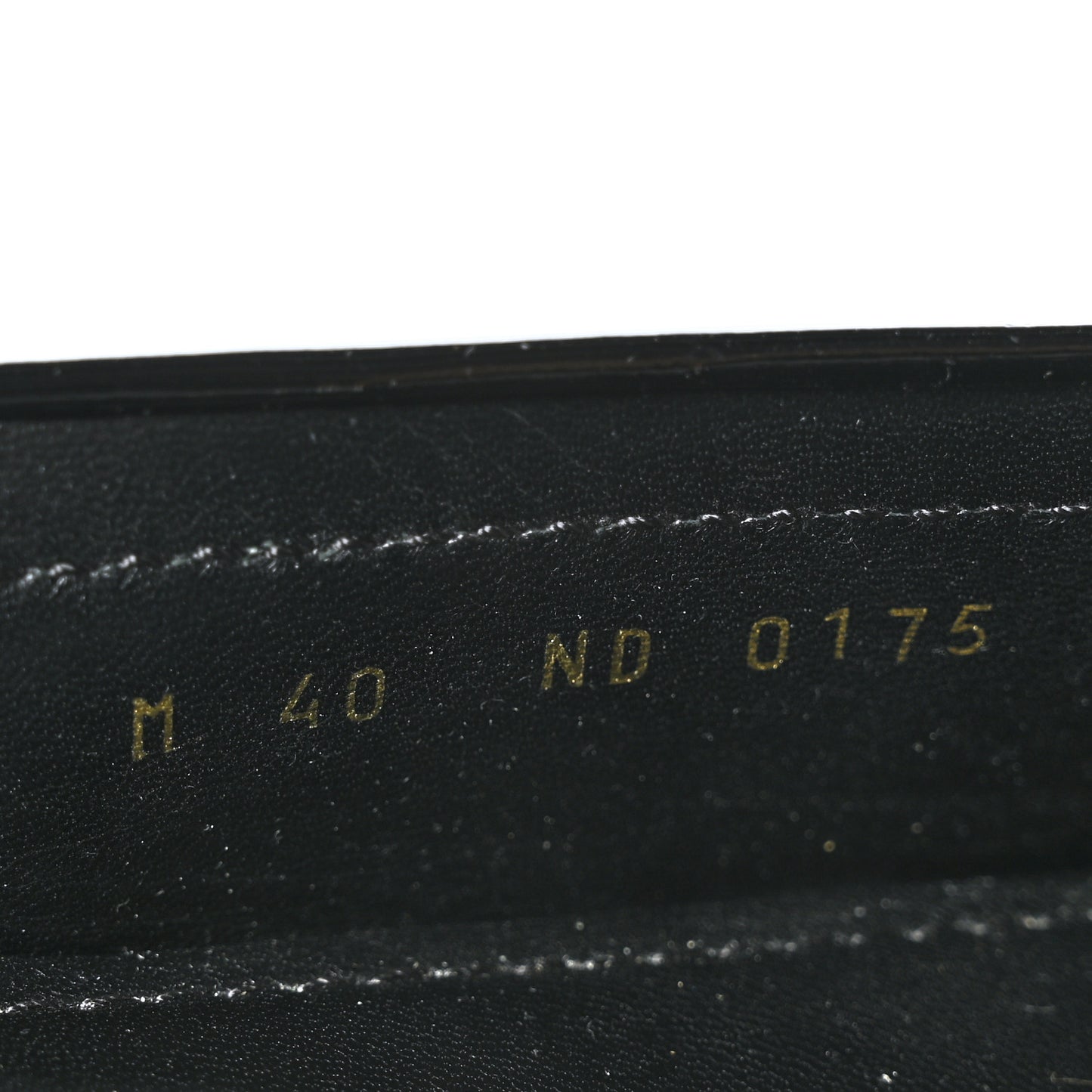 Patent Calfskin Oxford Loafers 40 Black