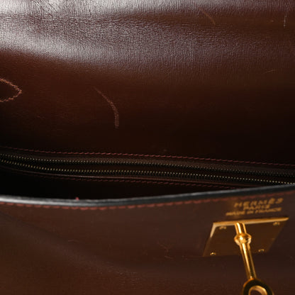 Hermes Box Kelly Retourne 35 Havane 11 of 13