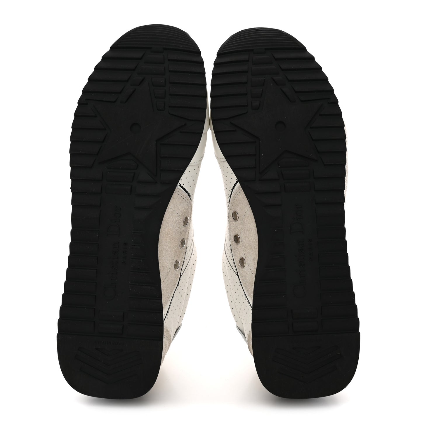 Calfskin Nylon Womens D-Sketch Sneakers 39 White