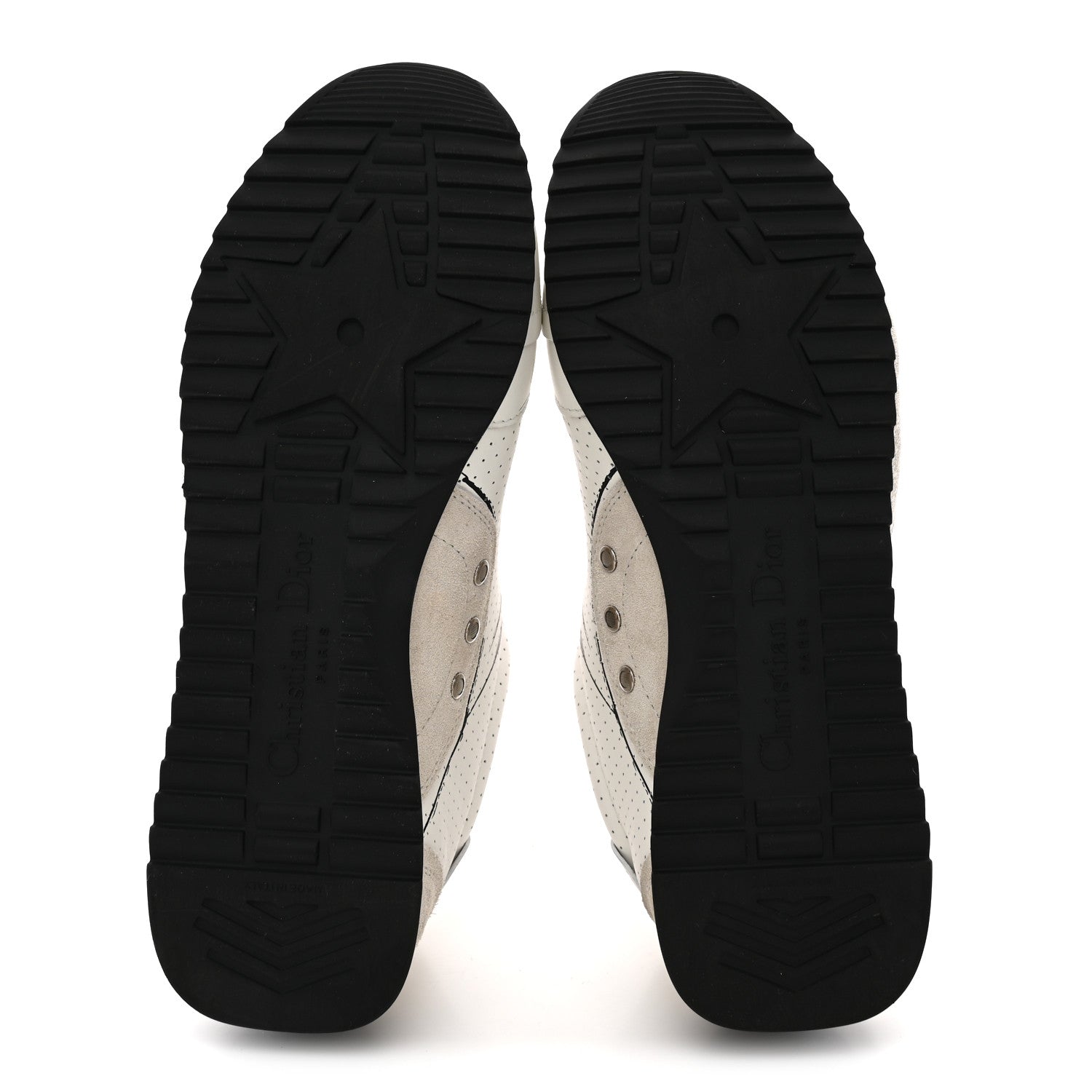 Christian Dior Calfskin Nylon Womens D-Sketch Sneakers 39 White 6 of 11