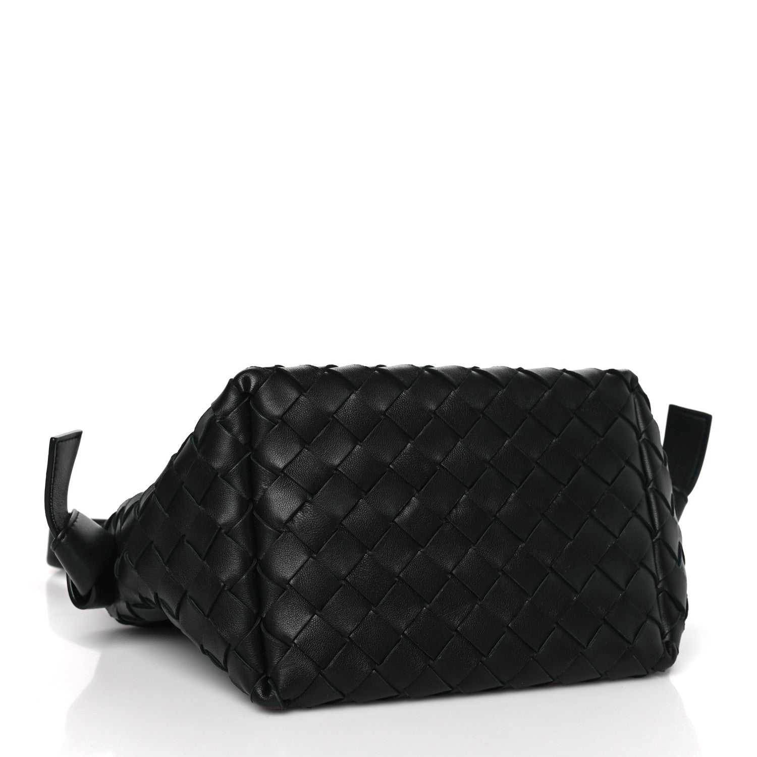 Bottega Veneta Nappa Intrecciato Tie Shoulder Bag Black Black 4 of 10