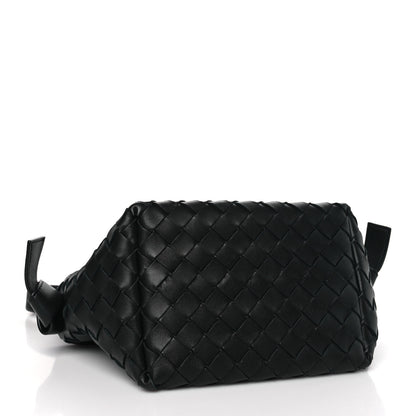 Bottega Veneta Nappa Intrecciato Tie Shoulder Bag Black Black 4 of 10