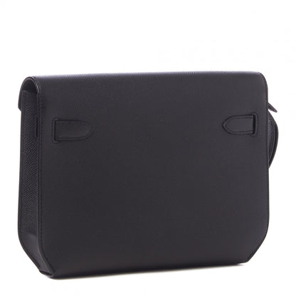 Hermes Epsom Kelly Depeches 25 Pouch Black 2 of 11