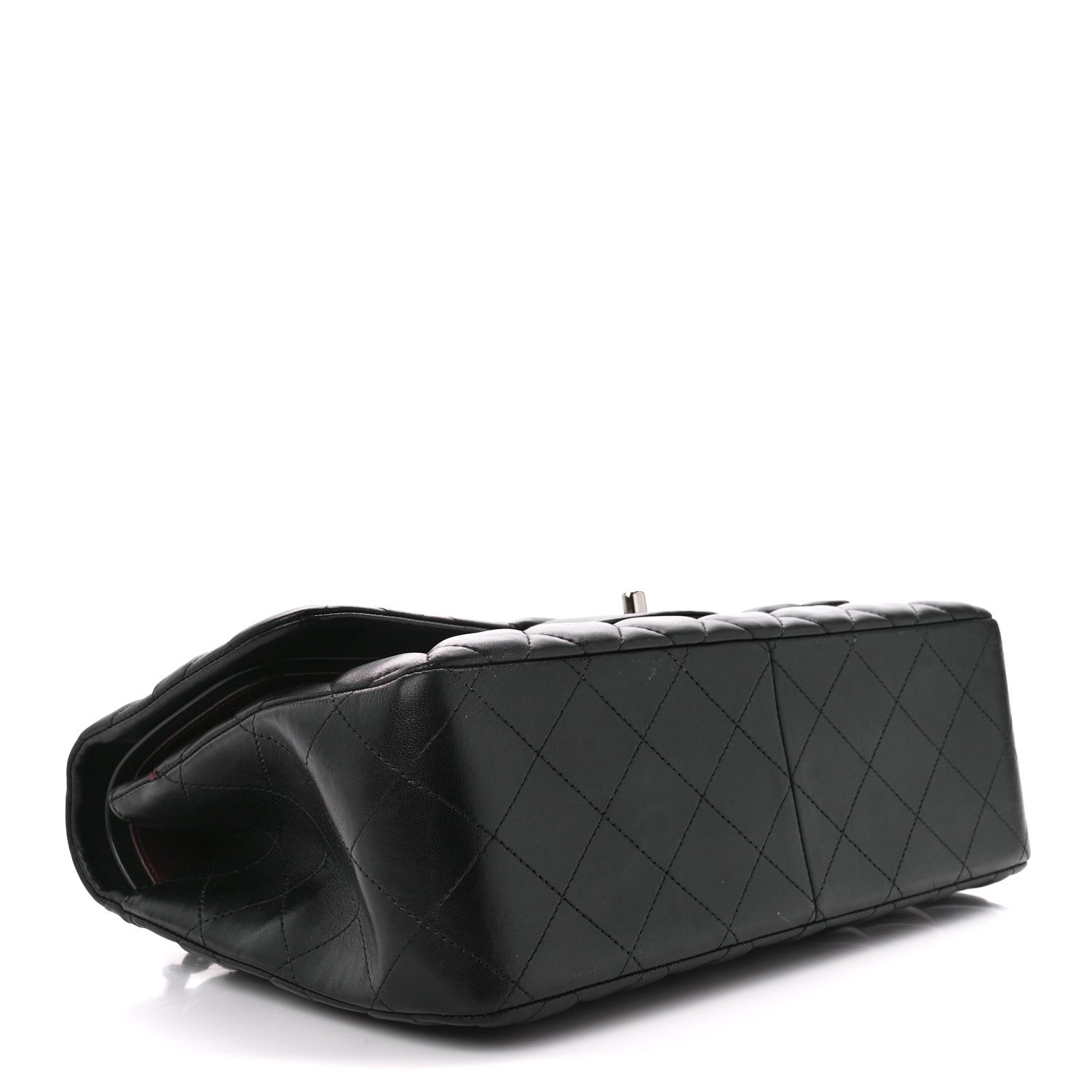 Chanel Lambskin Quilted Jumbo Double Flap Black 4 of 11