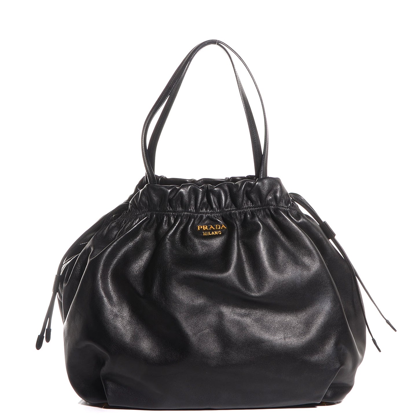 Soft Calf Shopping Tote Nero Black