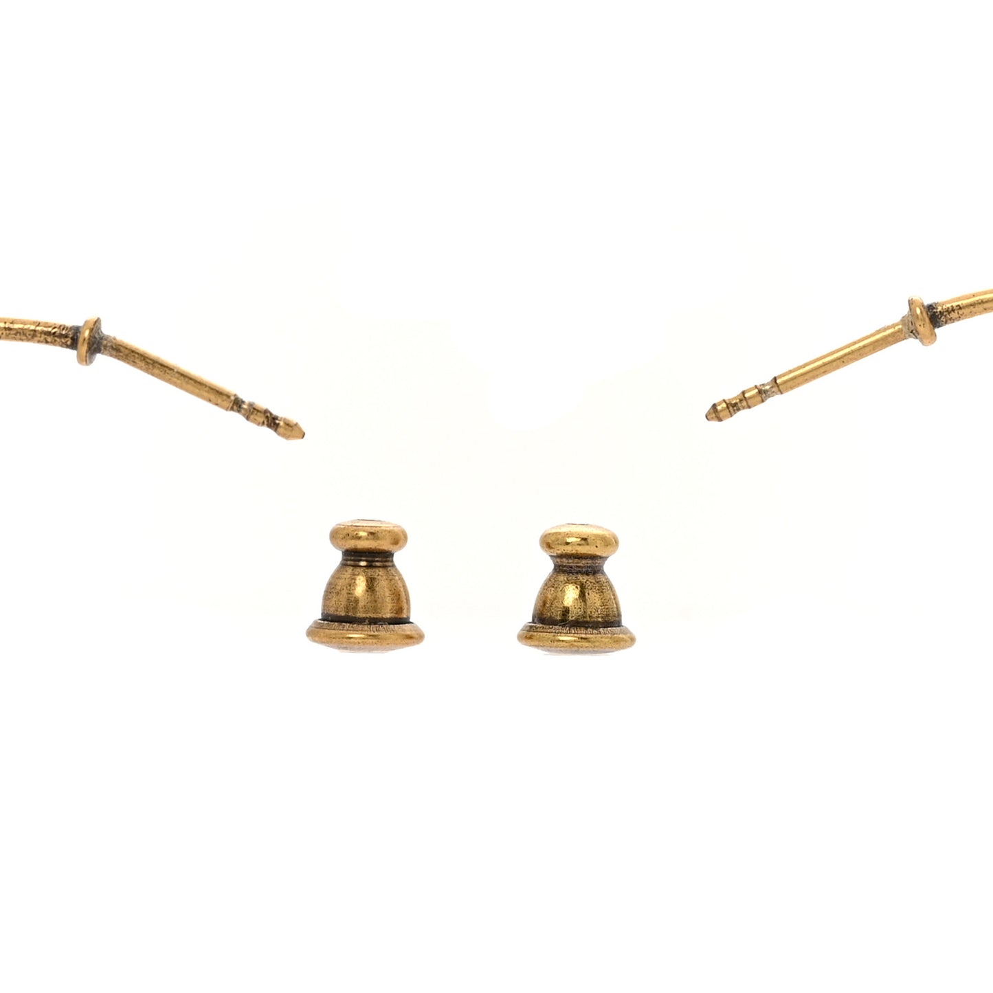 Metal J'Adior Hoop Earrings Aged Gold