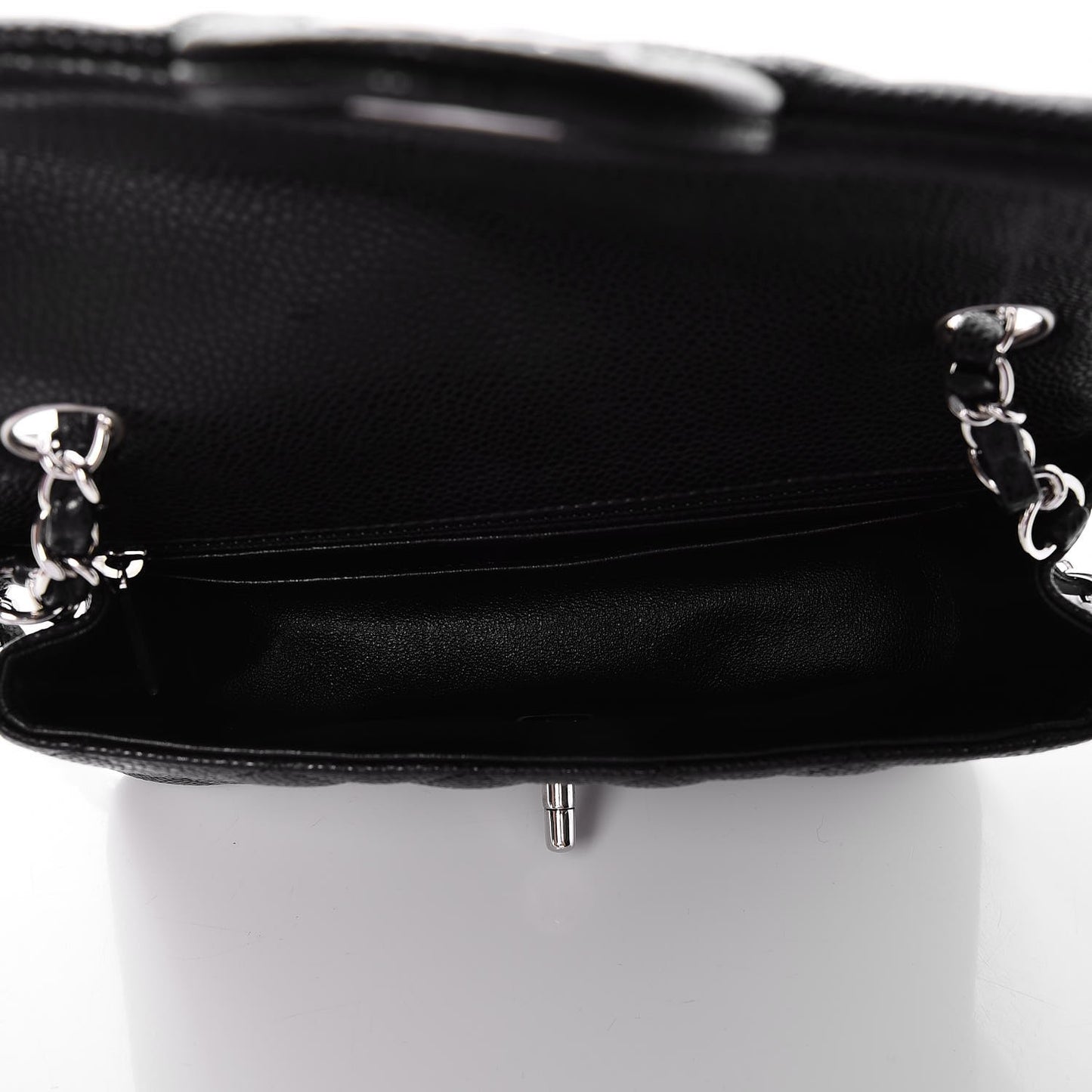 Caviar Quilted Mini Rectangular Flap Black