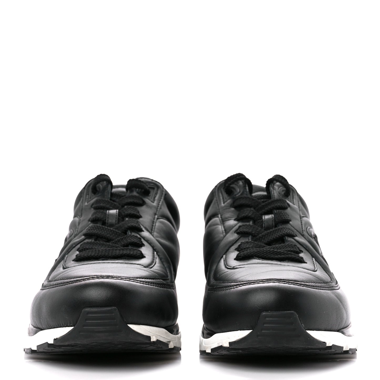 Calfskin CC Sneakers 40 Black