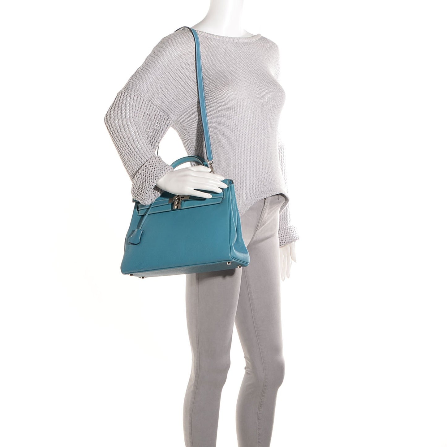 Togo Kelly Retourne 32 Blue Jean