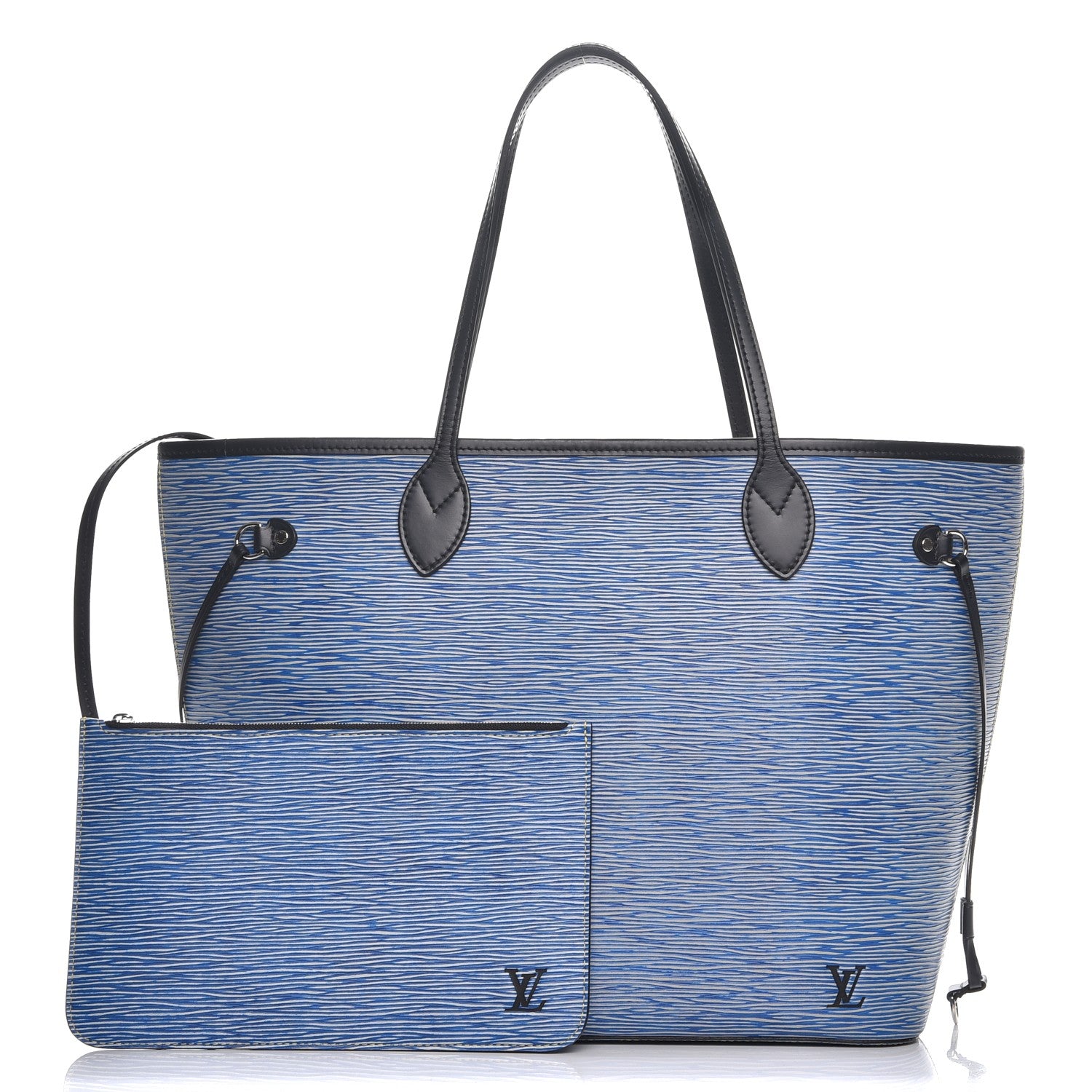 Louis Vuitton Epi Neverfull MM Denim Light 1 of 8