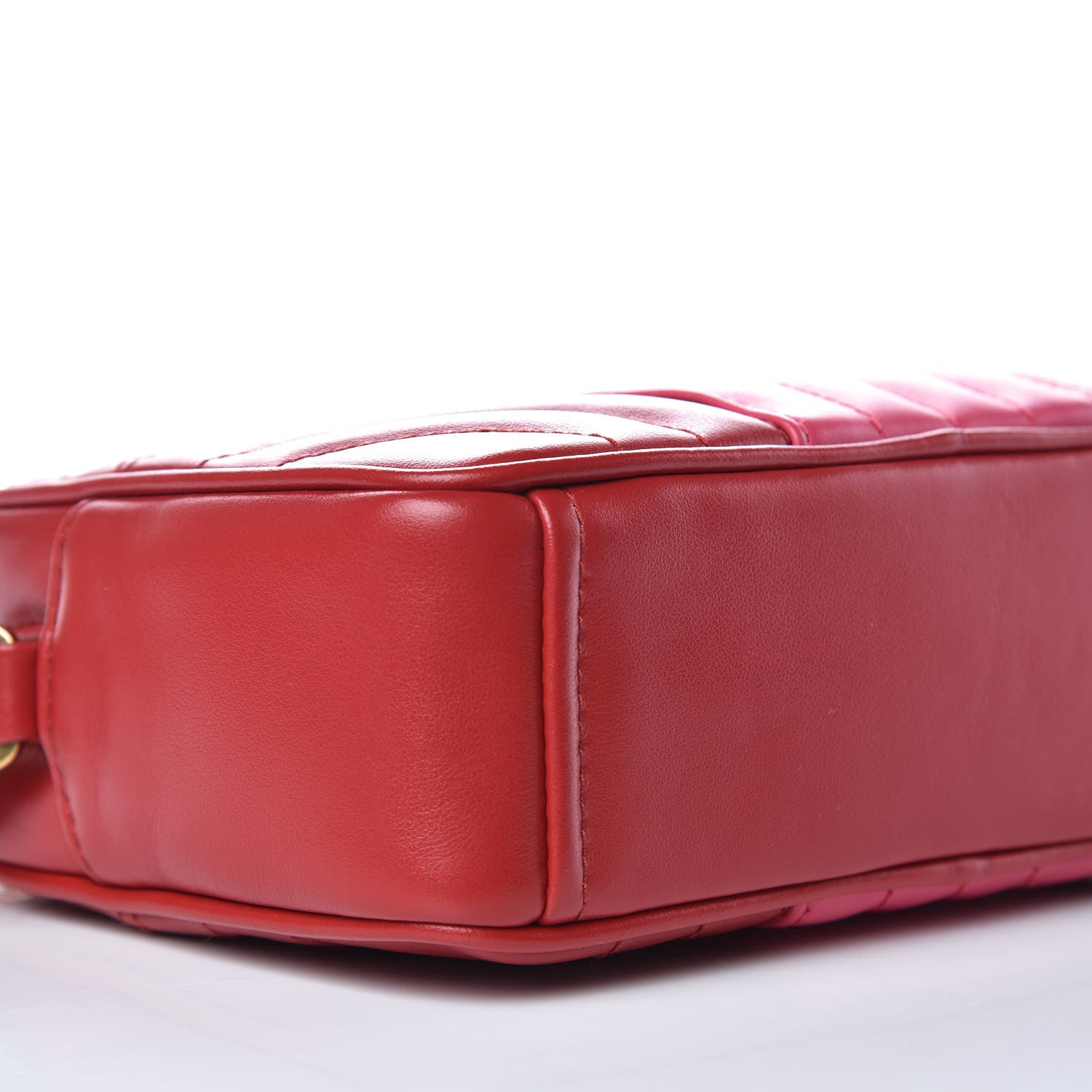 Prada Soft Calfskin Diagramme Crossbody Bag Fuoco Magenta 7 of 8