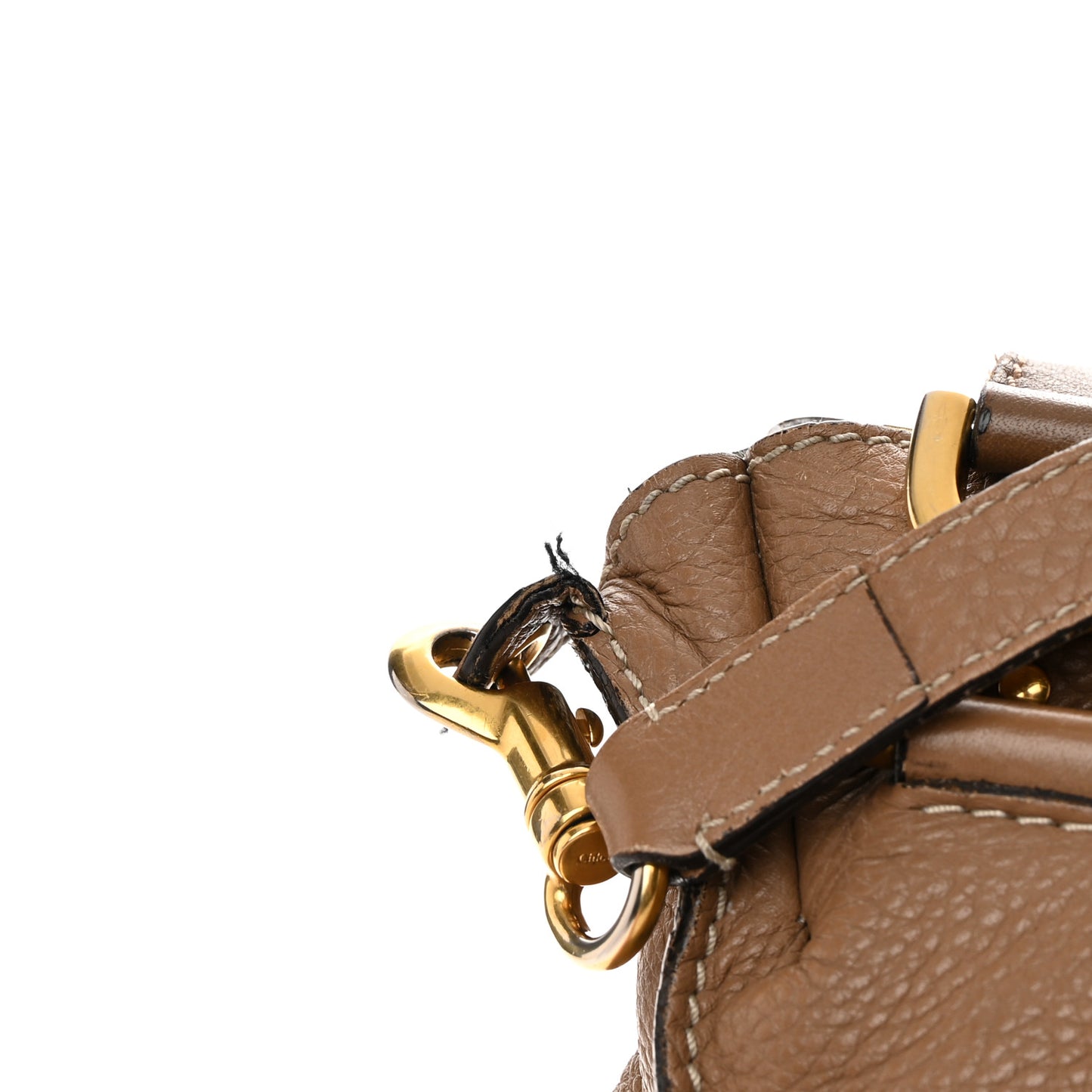 Calfskin Medium Marcie Satchel Light Tan