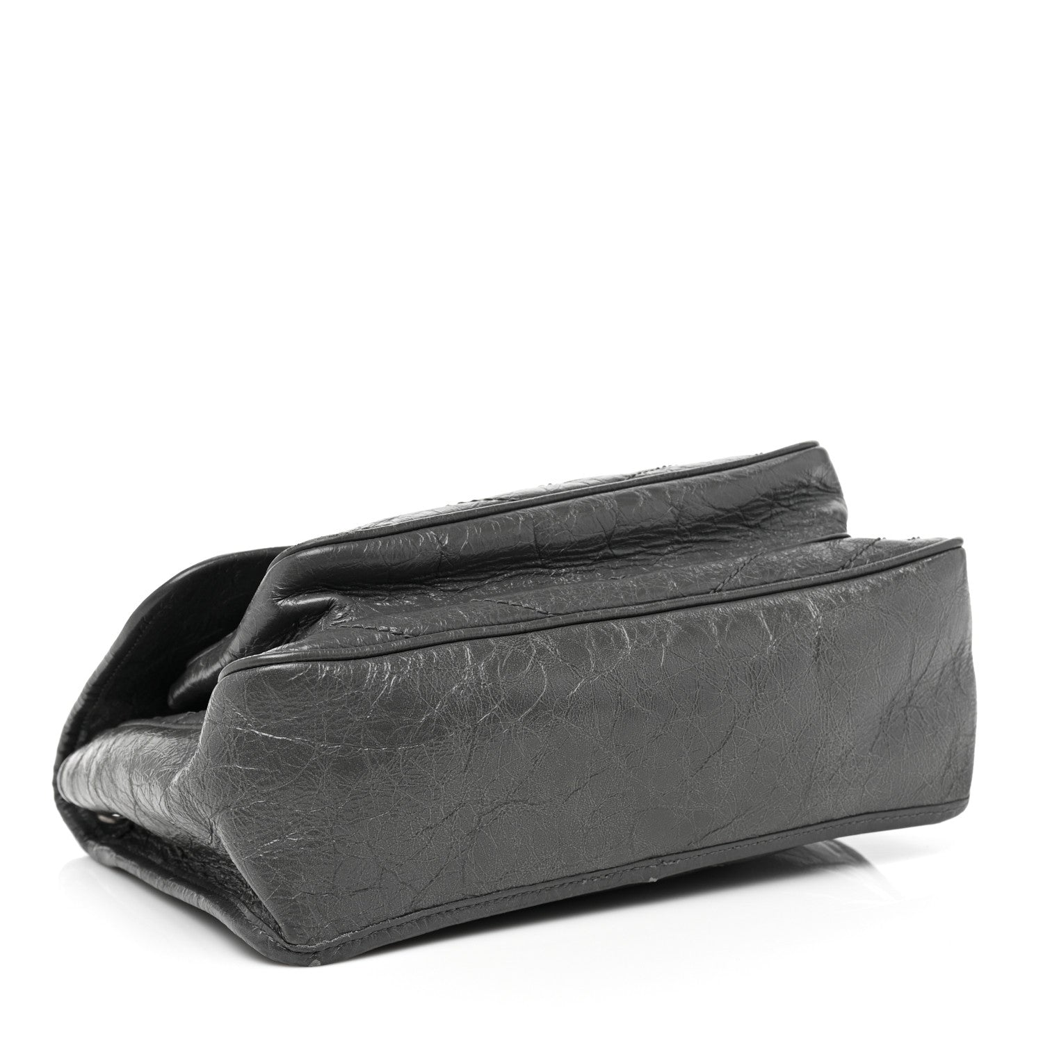 Saint Laurent Crinkled Calfskin Matelasse Monogram Medium Niki Chain Satchel Fog 3 of 13
