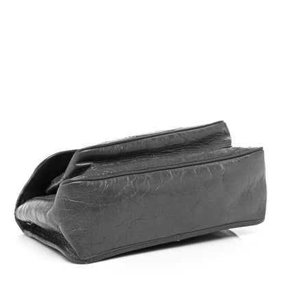 Saint Laurent Crinkled Calfskin Matelasse Monogram Medium Niki Chain Satchel Fog 3 of 13