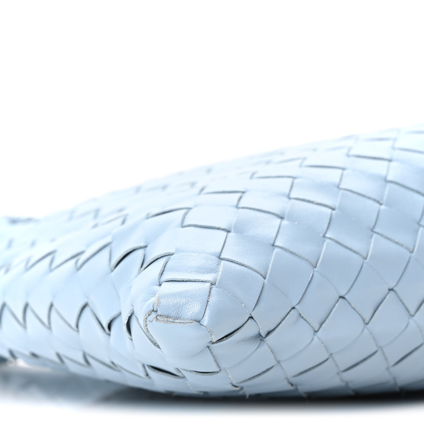 Calfskin Intrecciato Small Hop Ice