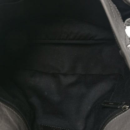 Saint Laurent Crinkled Calfskin Matelasse Monogram Large Niki Chain Satchel Storm 5 of 10