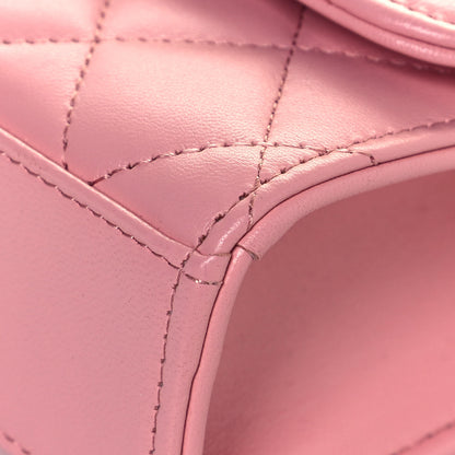 Chanel Lambskin Quilted Mini Trendy CC Clutch With Chain Pink 9 of 12