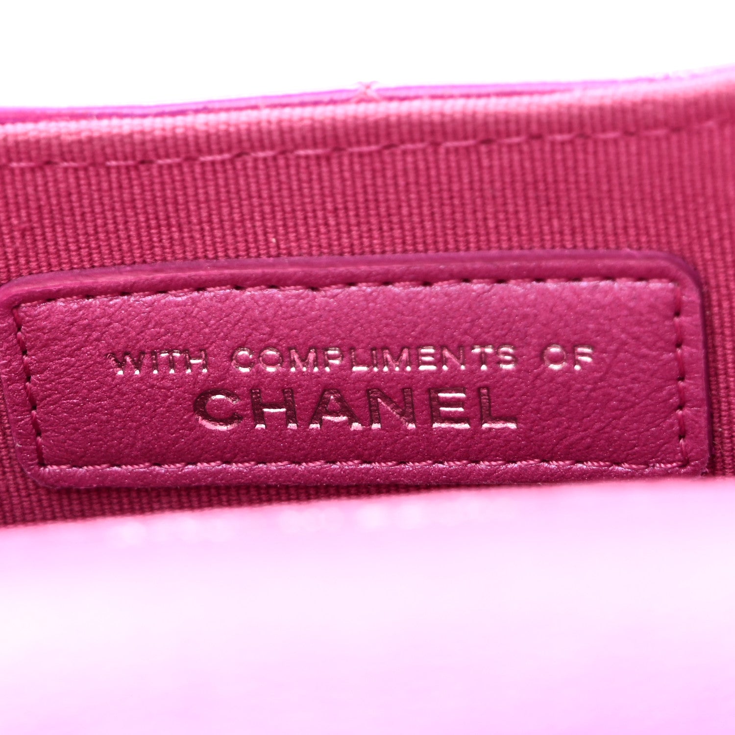 Chanel Patent Lambskin Quilted CC Hook Card Holder Pink 8 of 10
