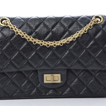 Chanel Aged Calfskin Quilted 2.55 Reissue 225 Flap Black 8 of 12