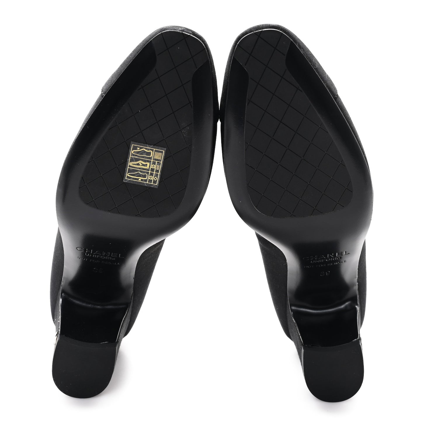 Grosgrain Cap Toe Uniform Pump 39 Black