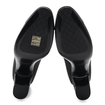 Chanel Grosgrain Cap Toe Uniform Pump 39 Black 6 of 11