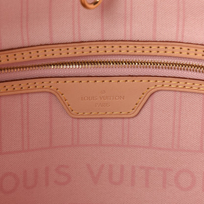 Louis Vuitton Damier Azur Neo Neverfull MM Rose Ballerine 7 of 14