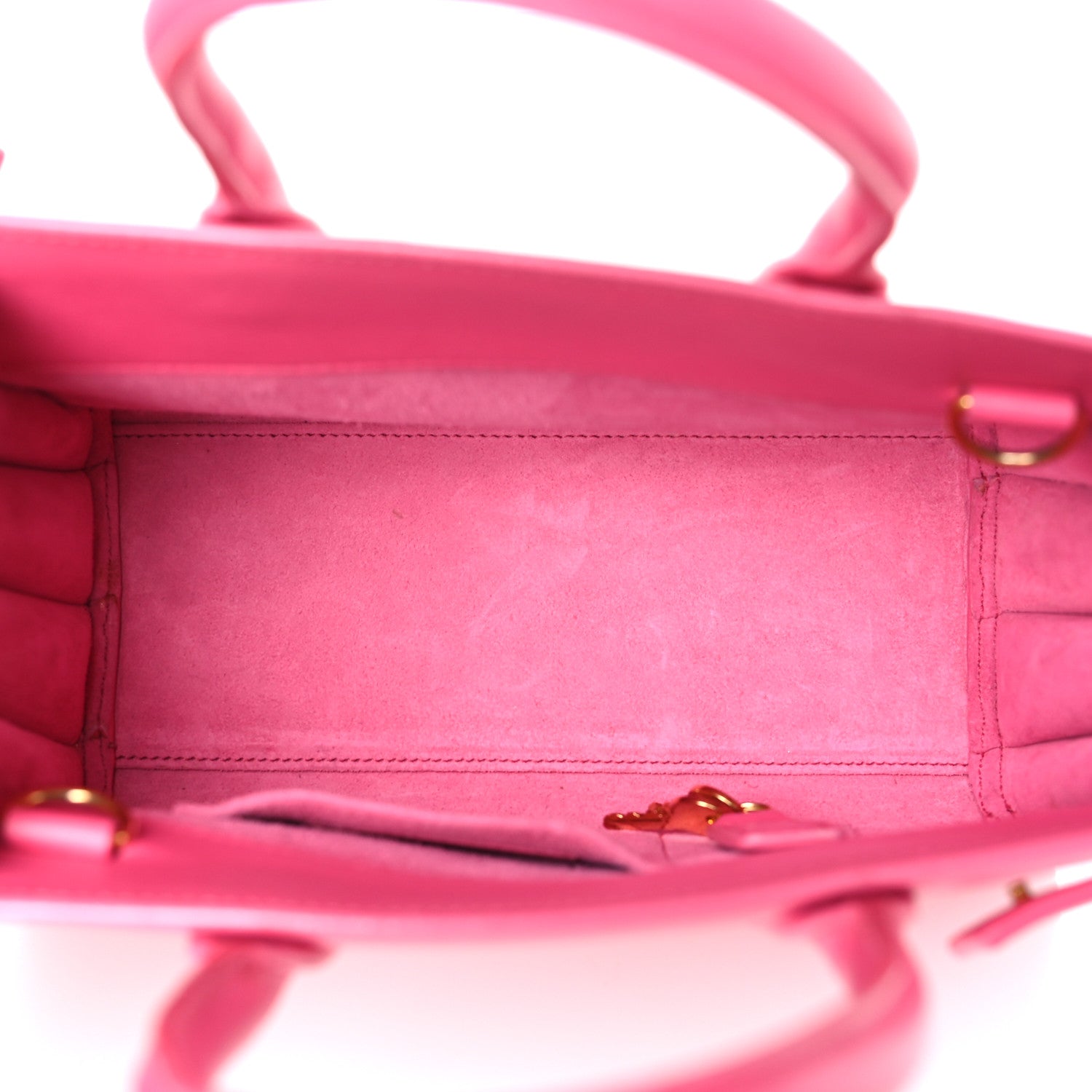 Saint Laurent Calfskin Sac De Jour Nano Lipstick Fuchsia 5 of 12