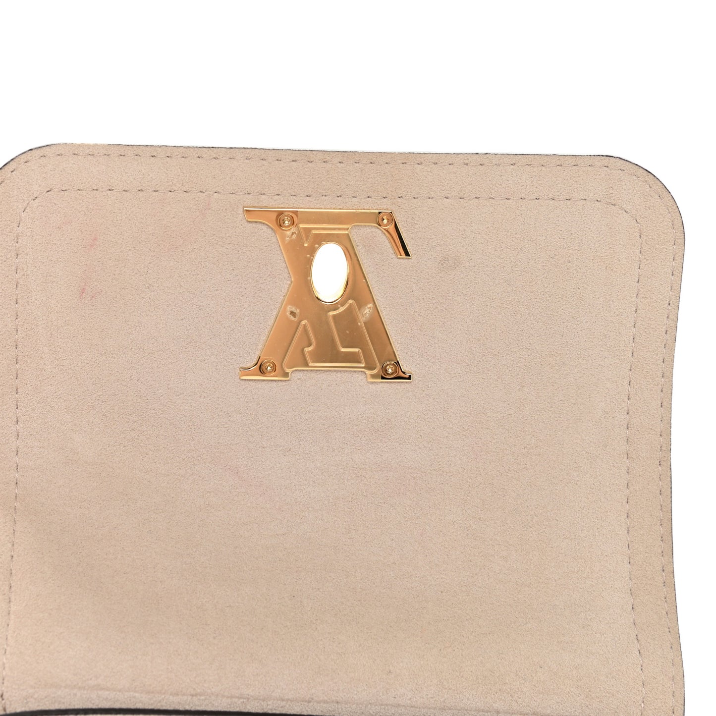 Grained Calfskin Lockme Tender Greige