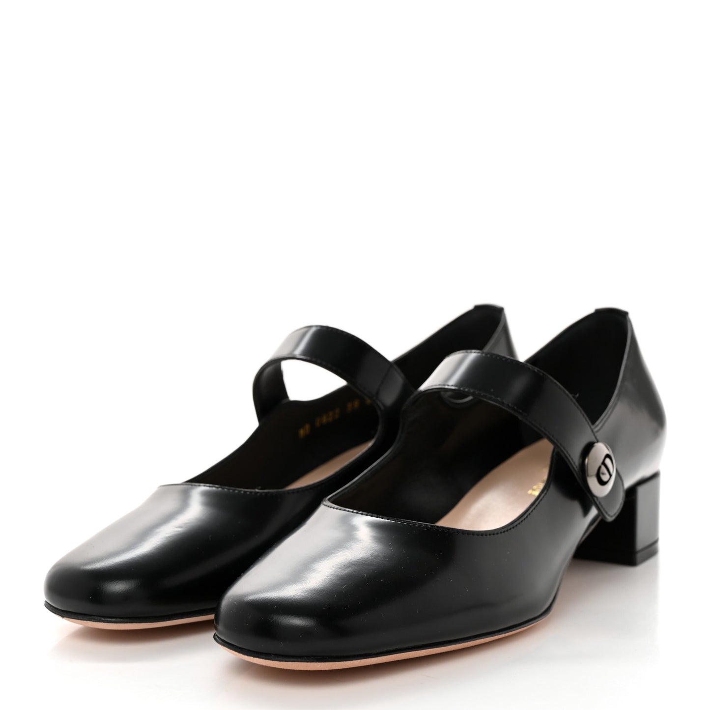 Brushed Calfskin Uniform 30mm Pumps 38 Black