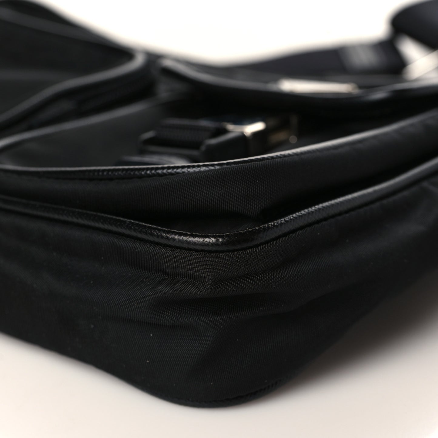 Tessuto Nylon Multi Pocket Belt Bag Black