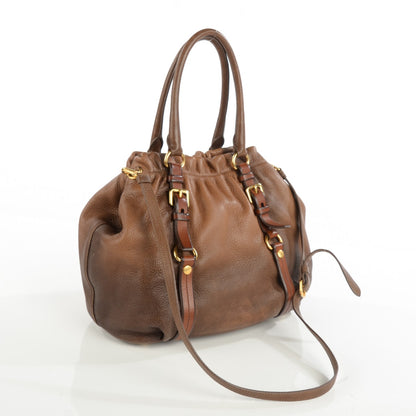 Prada Cervo Antik Shoulder Bag Cammello Sfumato 3 of 10