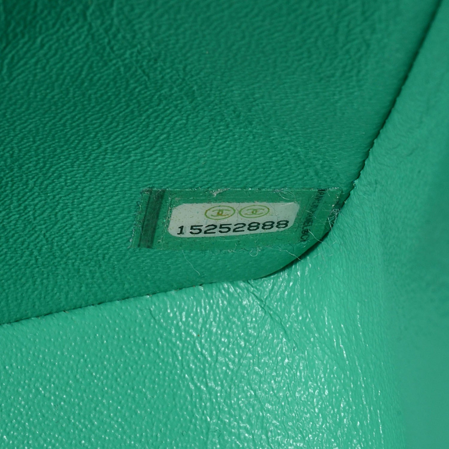 Chanel Iridescent Caviar Quilted Mini Square Flap Green 8 of 8