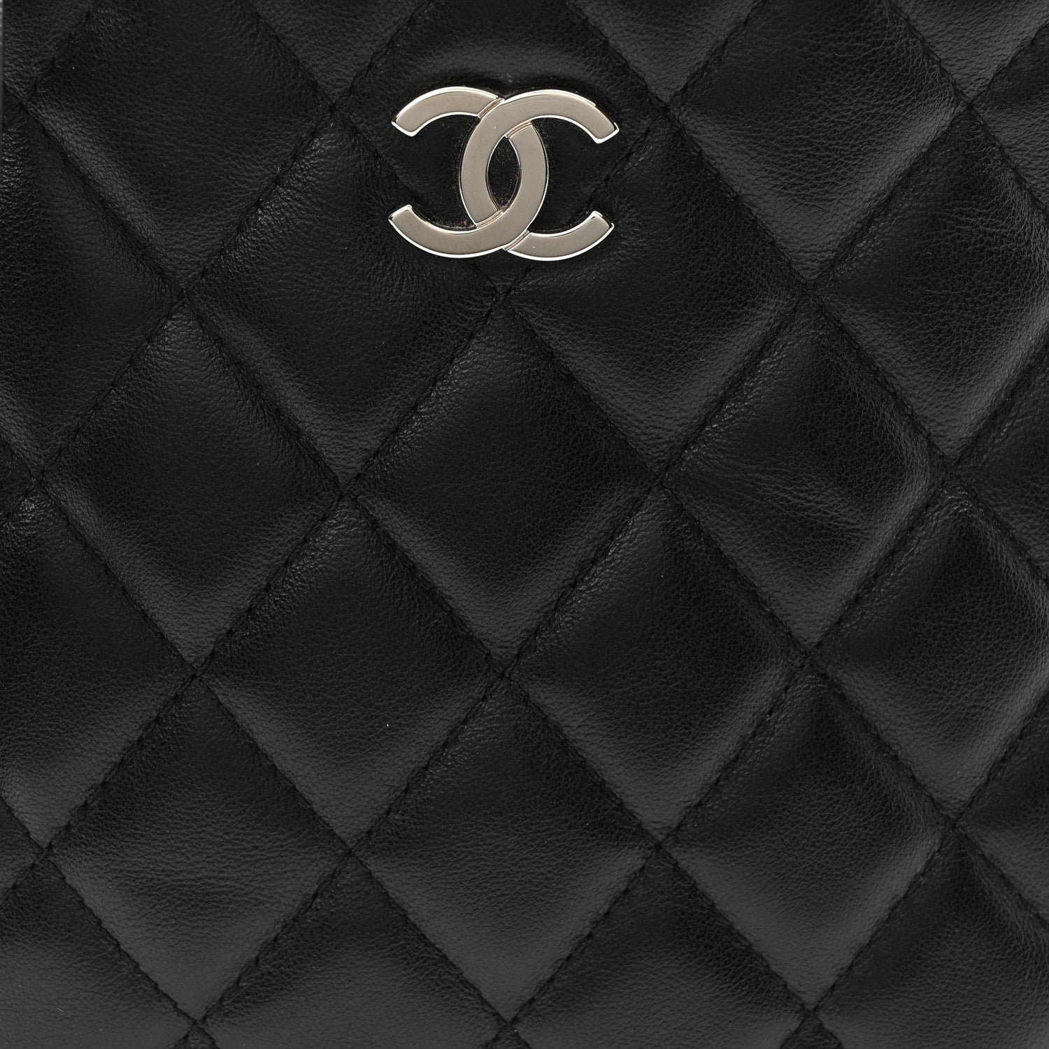 Chanel Lambskin Quilted Crossbody Bag Black 8 of 10