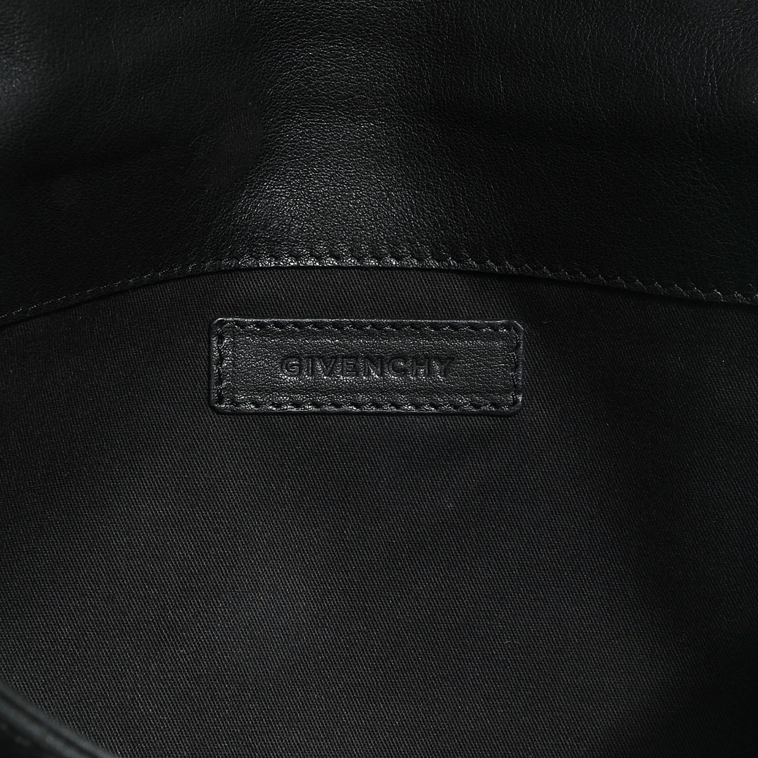 Givenchy Grained Calfskin Antigona Envelope Clutch Black 6 of 9
